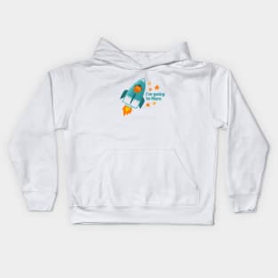 Cat goes to Mars Kids Hoodie